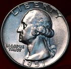 1951 Washington Quarter — photo from another recent sale