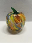 Vintage 2015 BLENKO Handcrafted Hand Blown Multicolor Glass Pumpkin Pre-Owned