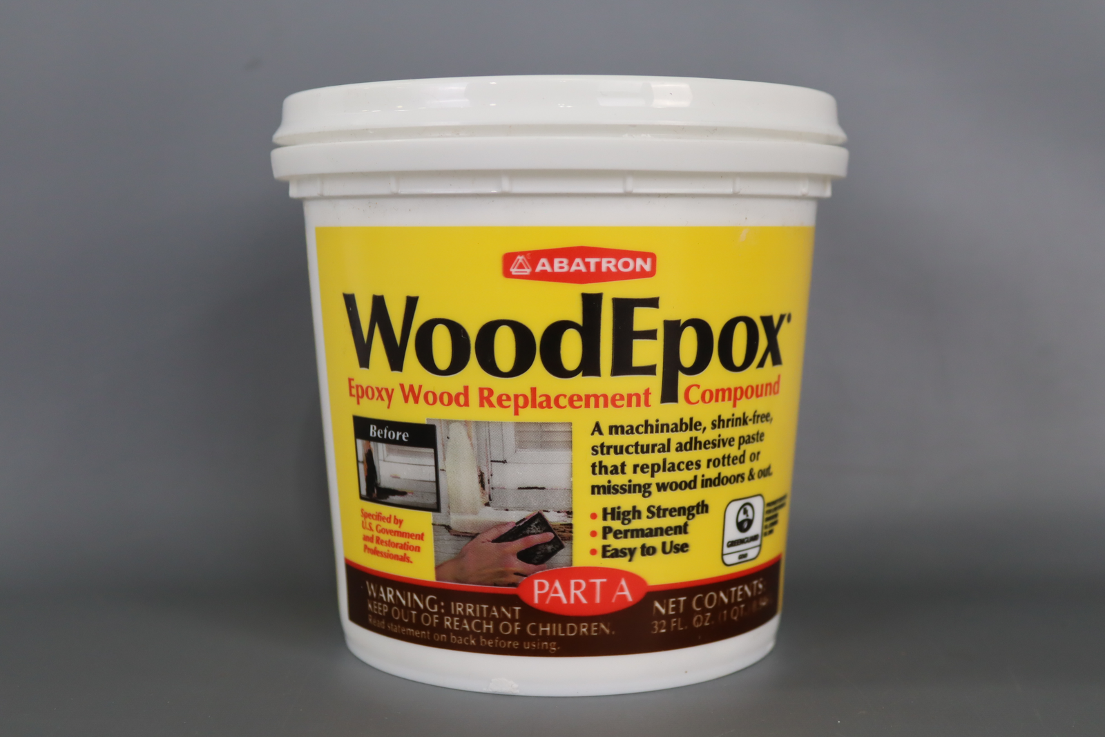 Abatron WoodEpox Epoxy Wood Replacement Compound Part A Only (Pack of 1 )-image