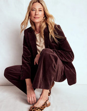 229 BODEN Woodbridge Corduroy Blazer in Deep Aubergine NWT/sz 2