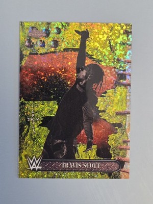 2025 Topps chrome WWE Cactus Jack Travis Scott #100 Yellow Mini Diamonds 20/75