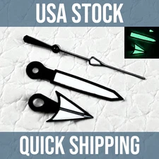Matte Black Arrow Mod Hands For NH35 NH36 7002 7S26 7S36. Watch Movements US