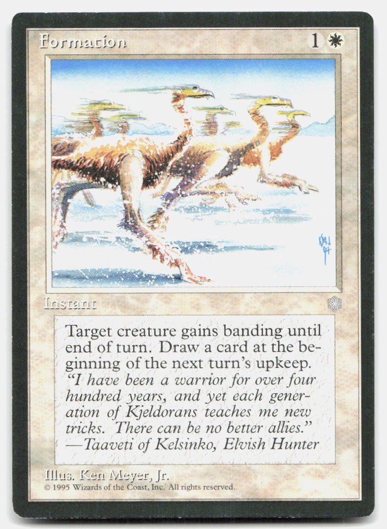Formation Rare Ice Age Magic: The Gathering Lightly Played