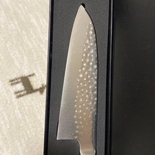 Saji Samurai Fukui Echizen Santoku Knife 18cm Blade Karin Handle New