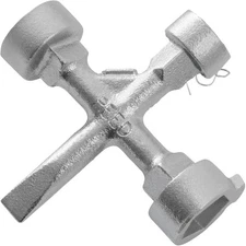 Reed Mfg Meter Box/curb Box Key, Pentagon, 2 Large, 1 Standard