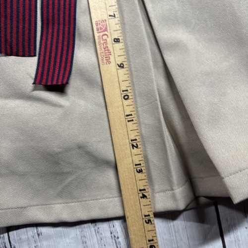 NAUTICA GIRLS SCHOOL UNIFORM TAN SKORT SKIRT SIZE 10 PULL ON ELASTIC WAISTBAND - Picture 8 of 14
