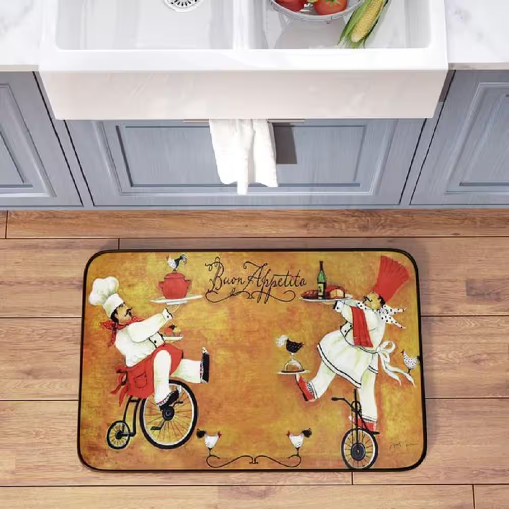 Cloud Comfort 24x36 Anti-Fatigue Kitchen Mat for Cushioned Support While Cooking