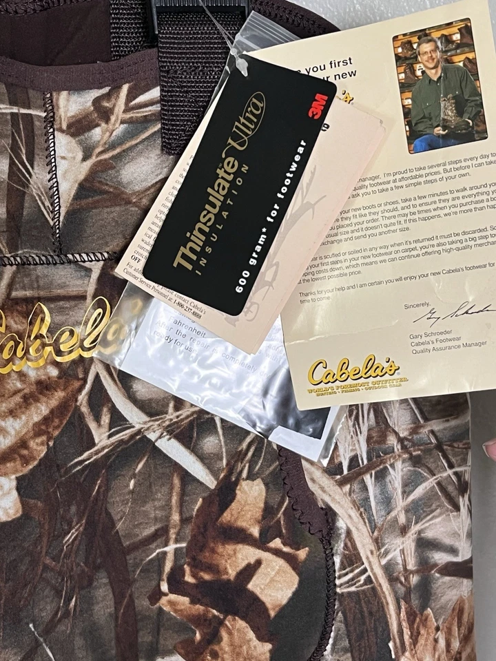 Cabela's SuperMag Camo Neoprene Chest Waders Hunting Waterfowl Fishing Size 6 - Image 2 of 4