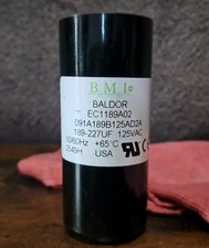 BMI / BALDOR EC1189A02 / EC1189A02SP ELECTRIC CAPACITOR (BRAND NEW)