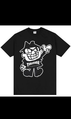 FTP + THRASHER BORIS TEE(BLACK) - Medium NEW