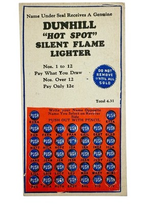 how hot is a cigarette lighter flame 1930s-1940s Dunhill 