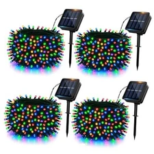 Solar String Lights Outdoor, 4Pack 480 LED Solar Christmas Lights, Multicolor