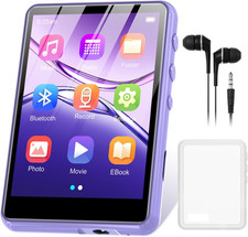 Lettore MP3 128GB Bluetooth 5.3,  2.4” Full Touchscreen Lettore MP3 Sportivo Por