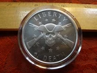2025 Liberty or Death Silver Shield Proof 1 Oz 0.999 Silver Round - No Reserve