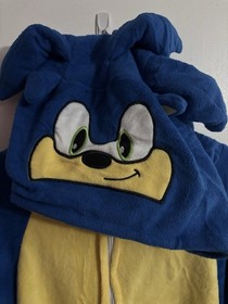 Sonic The Hedgehog Costume Adult Medium Hooded One Piece
