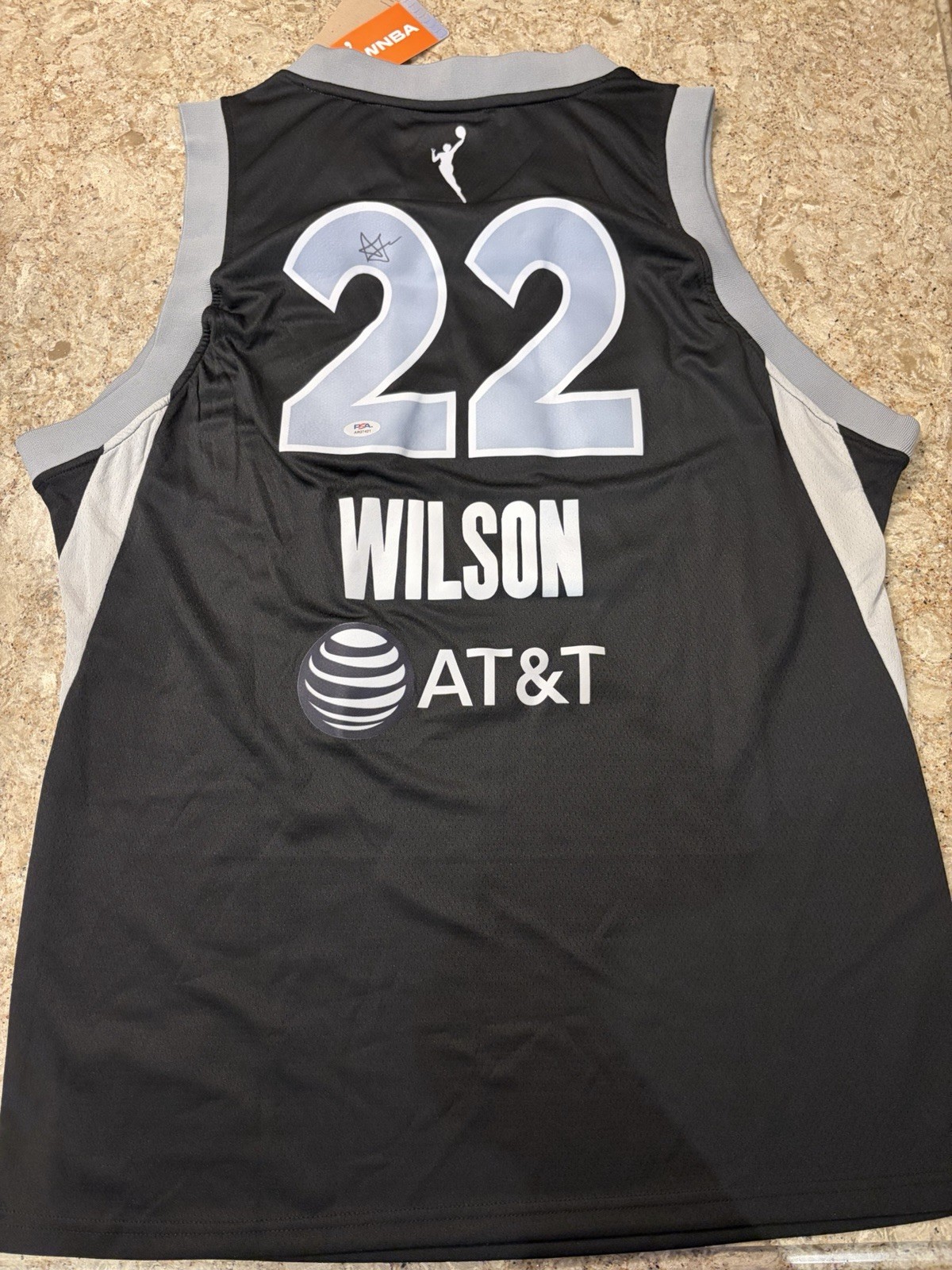 A’ja Wilson Signed Jersey PSA/DNA Las Vegas Aces Autographed