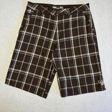 O'Neill Men's Brown Plaid Shorts Size 32 - Y2K Skate  Surf Style