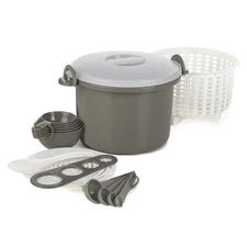 Progressive International PS-97GY Microwave Rice & Pasta Cooker Set