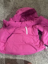 Lululemon Pink Wunder Puff Cropped Hooded Full Zip Vest for Women Size 10