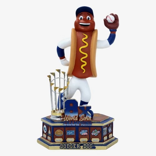 Dodger Dog Los Angeles Dodgers 2024 8X World Series Champions Bobblehead MLB