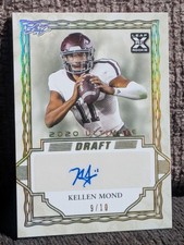 Kellen Mond - 2021 Leaf Ultimate Draft /10  Rookie Auto RC Texas A&M Aggies NM
