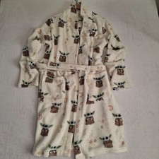 Star Wars Munki Munki Kids Pajama Robe - Cream with Character Print - Size S