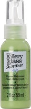 FolkArt Gallery Glass Paint 2oz-Shimmer Green