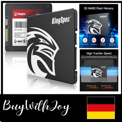 2TB 2.5 Zoll SATA SSD | 3D NAND Flash Speicher | Desktop/Laptop kompatibel