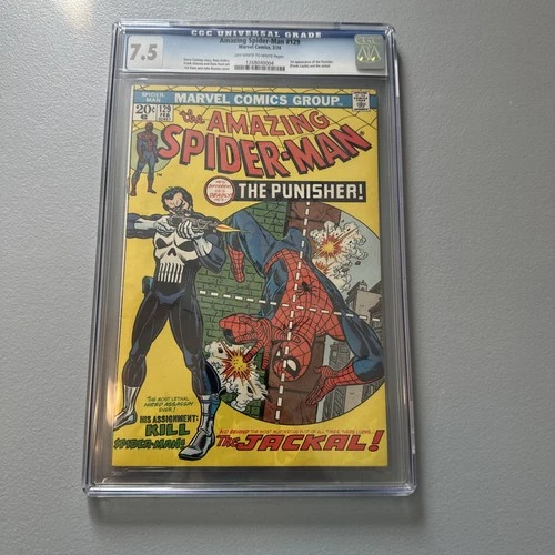Amazing Spider-Man #129- CGC 7.5 Off WHITE PAGES  - 1st Punisher-Movie Coming!