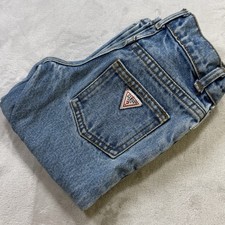 Vintage 90s GUESS Kids Jeans Size 2Y Made in USA High Rise Stonewash Denim