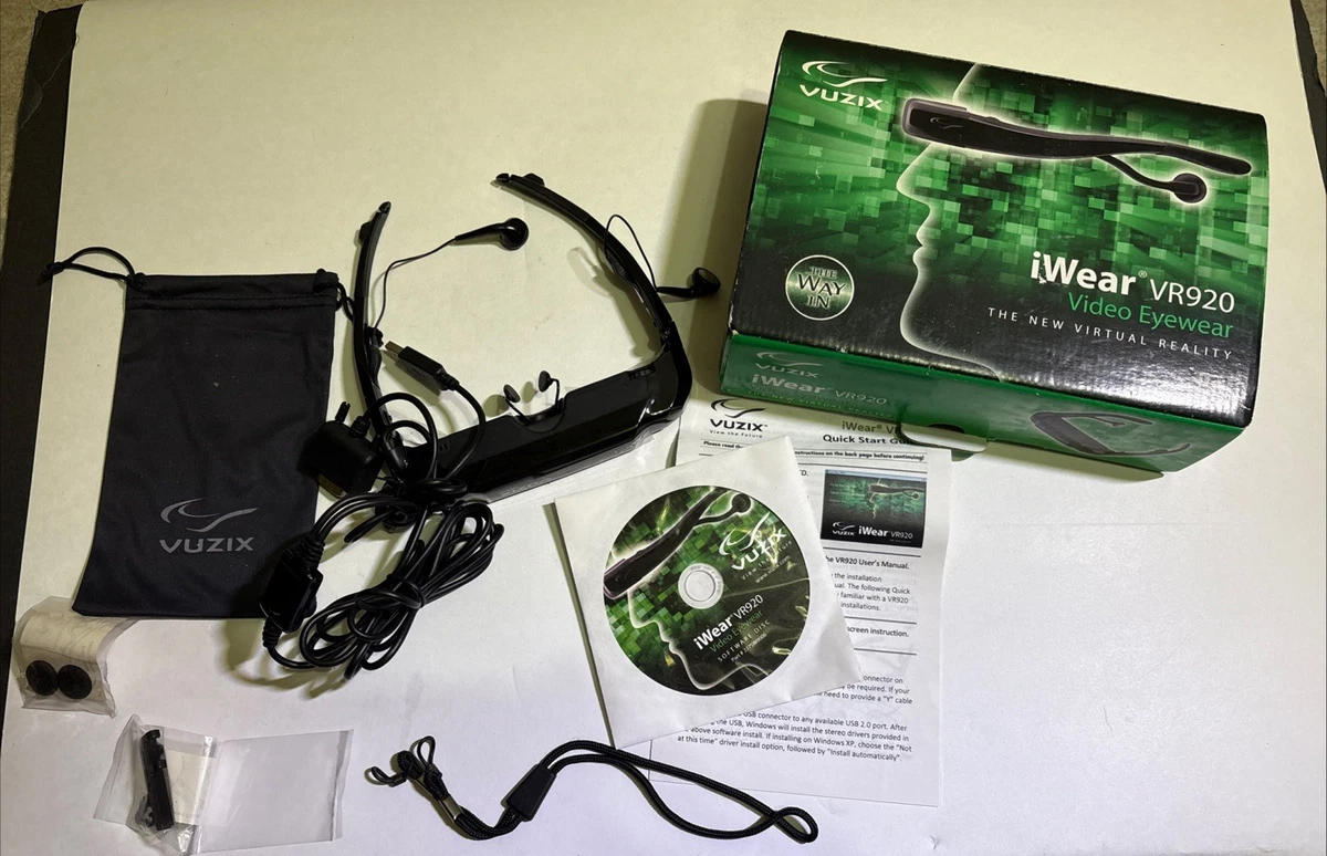 B714-42 VUZIX iWear ビデオヘッドホン　ジャンク VUZIX「iWear ビデオヘッドホン」購入レビュー（VRにも対応した近未来