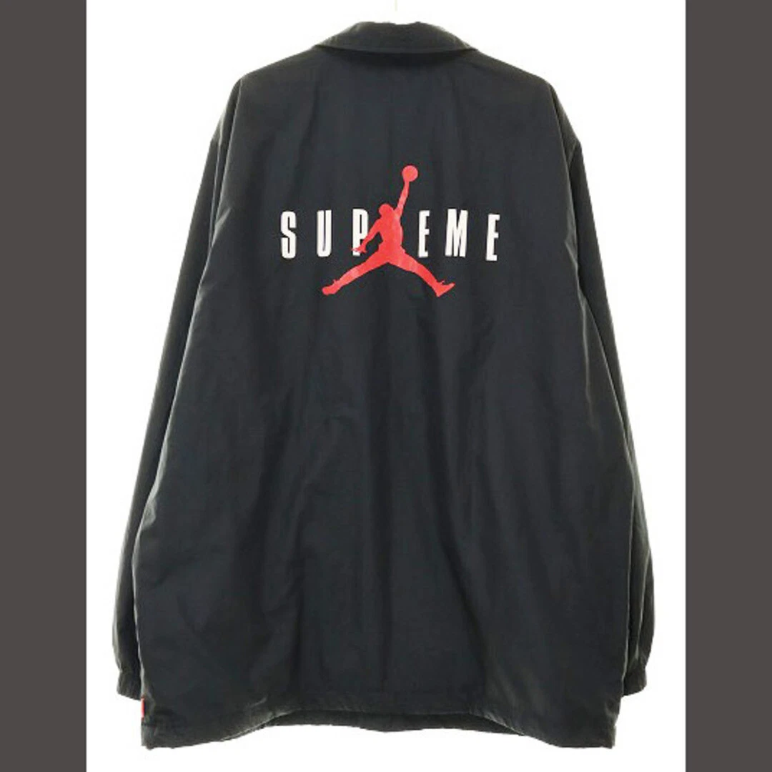 Supreme 15AW JORDAN COACHES VESTE NOIR TAILLE XL COACH LOGO EXTÉRIEUR DOS Occasion 53dc