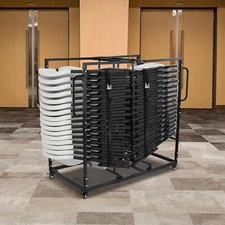 Folding Chair Rack Cart for 40 Chairs of 500 LBS