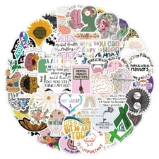 10 Random Mental Health Awareness Stickers Decals Hydro Truck Yeti Free Shipping