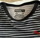 PUMA Brand Baby Boy Sleeveless Romper BLACK/WHITE STRIPE Size 6-9 Months — photo 4