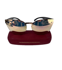 Quay Australia Higher Love Mirror Lenses Metal Frame Sunglasses