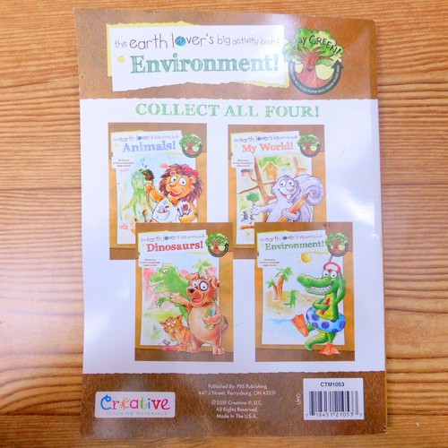 Earth Lover Activity Coloring Book Green Veggie Inks Recycled Paper Environment - Foto 3 di 8