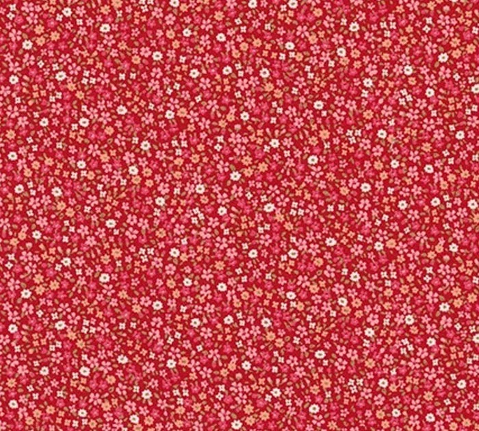 Sevenberry - Robert Kaufman - Petite Garden Red - Fabric Fat Quarter
