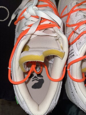 Off-White×NikeDunkLow\"Sail/NeutralGray\" DM1602-107 Off-White Nike Dunk Low Sail Neutral Gray Lot 48