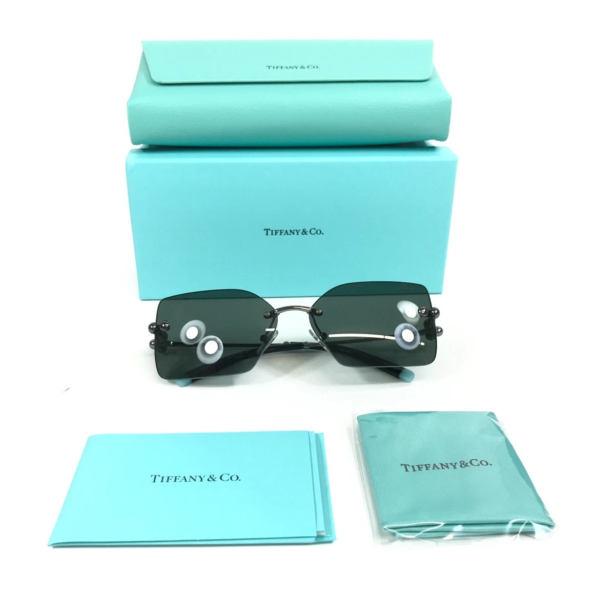 Tiffany & Co. Green Sunglasses for Women for sale | eBay display picture 1