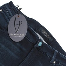 Handpicked NWT Ravello Denim Jeans Size 34 US In Dark Blue Cotton Blend