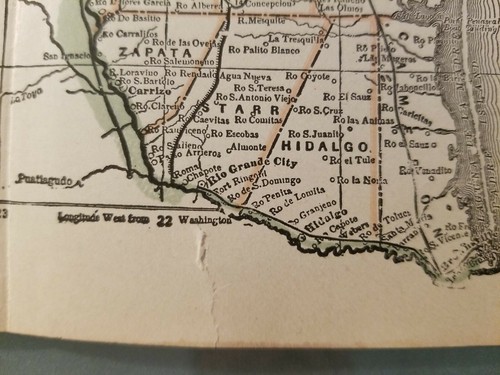 Antique Map of Texas - 19th Century County Map - Cheyannes and Arrapahoes Inset! - Picture 12 of 12