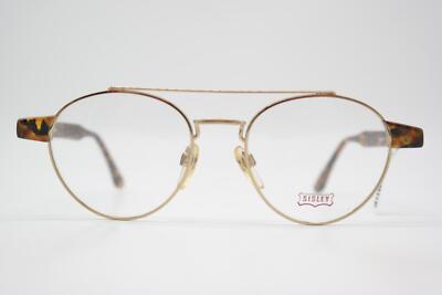 Vintage Glasses SISLEY 151 Gold Brown Oval Eyeglass Frame
