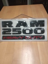 2015-2019 Dodge Ram 2500 Heavy Duty Emblem Nameplate Badge Matte Black Mopar