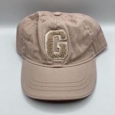 Baby Gap G Logo Peach Pink Cotton Baseball Cap Hat Size Stretch Fit Size M/L