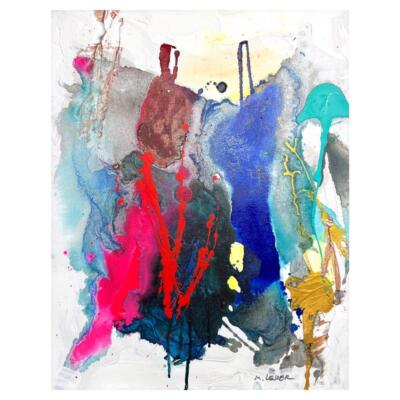 Moshe Leider Original Painting on Canvas Hand Signed Art