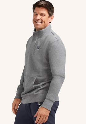 PELOTON by Fourlaps Gray 1/4 Zip RUSH Pullover Sweatshirt Mens Size LARGE NEW