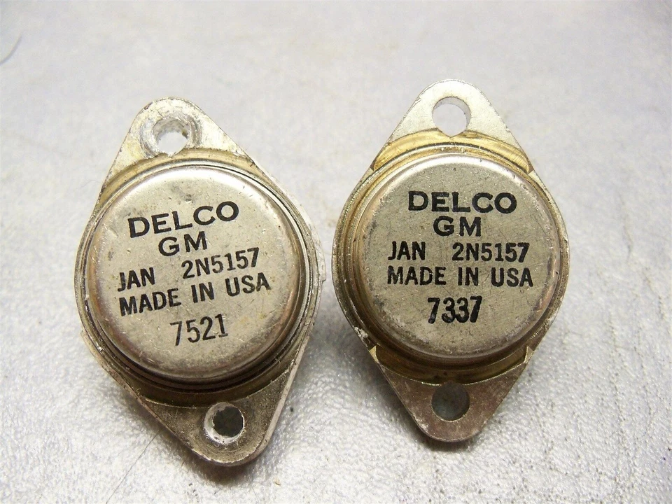 Lote de 3 transistores de potencia 2N5157 Delco GM 13973 862153-34 Foto 3 de 4