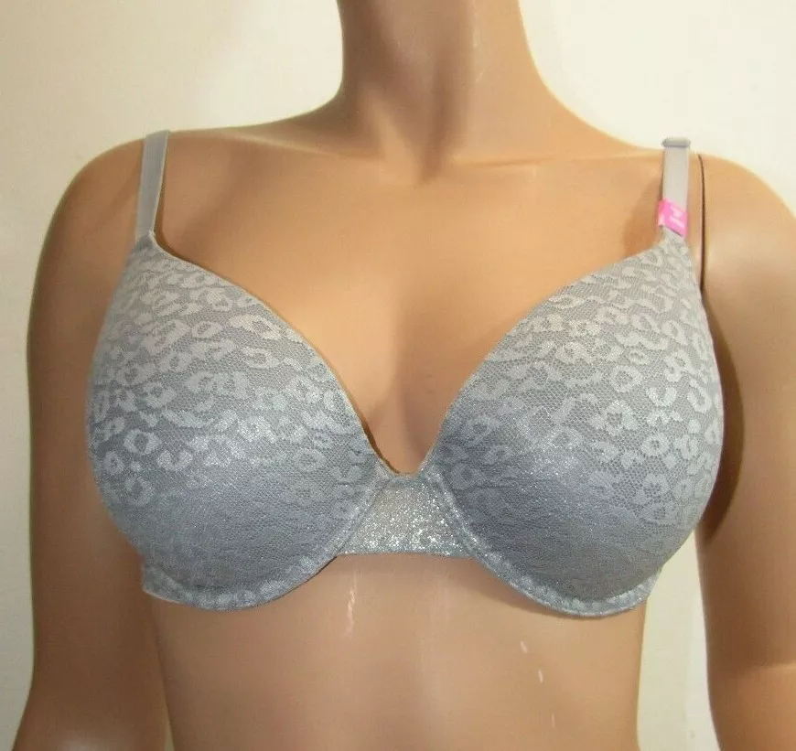 Victoria's Secret Wear Everywhere Push-Up Bra Size 32DD Gray New