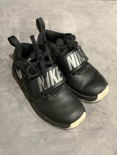 Boy  s Nike Team Hustle D8 Athletic Shoes Black  Silver 881942-001 12C 12 Child